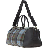 Ashwood Leather & Harris Tweed® Cloth Large Holdall Brown/Mcload: TW-47-01-BM