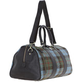 Ashwood Leather & Harris Tweed® Cloth Large Holdall Brown/Mcload: TW-47-01-BM