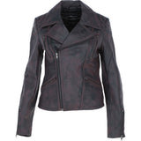 Ashwood Leather Biker Jacket Black Antique: AWL-622