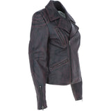 Ashwood Leather Biker Jacket Black Antique: AWL-622