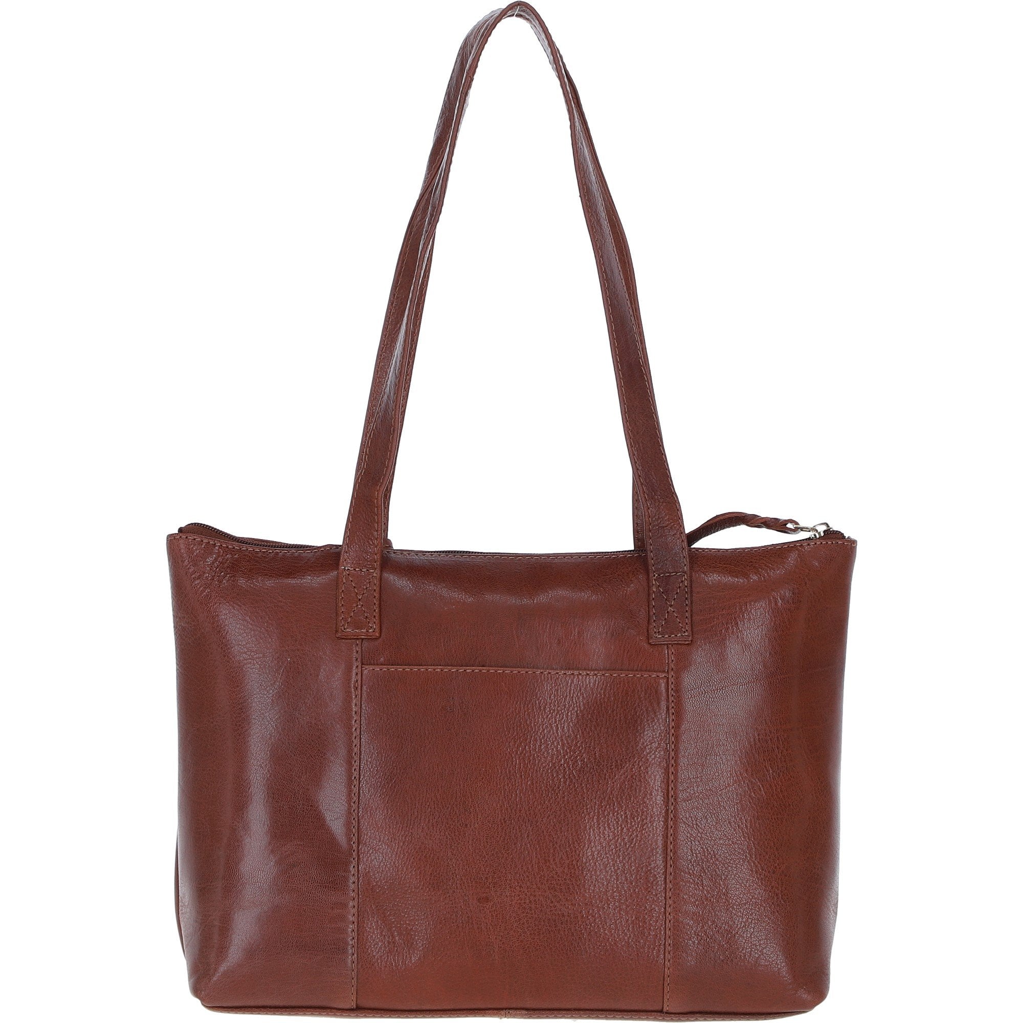 Ashwood Sleek Leather Tote Bag Cognac: Amelia