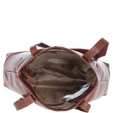 Elegant Ashwood Leather Shoulder Bag Cognac: Alice