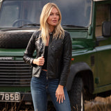 Leather Biker Jacket Black: G 2131