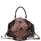 Vintage Leather Duffel Bag Brown: TL-001