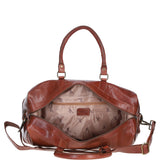 Large Leather Weekend Holdall Bridge: TL-009