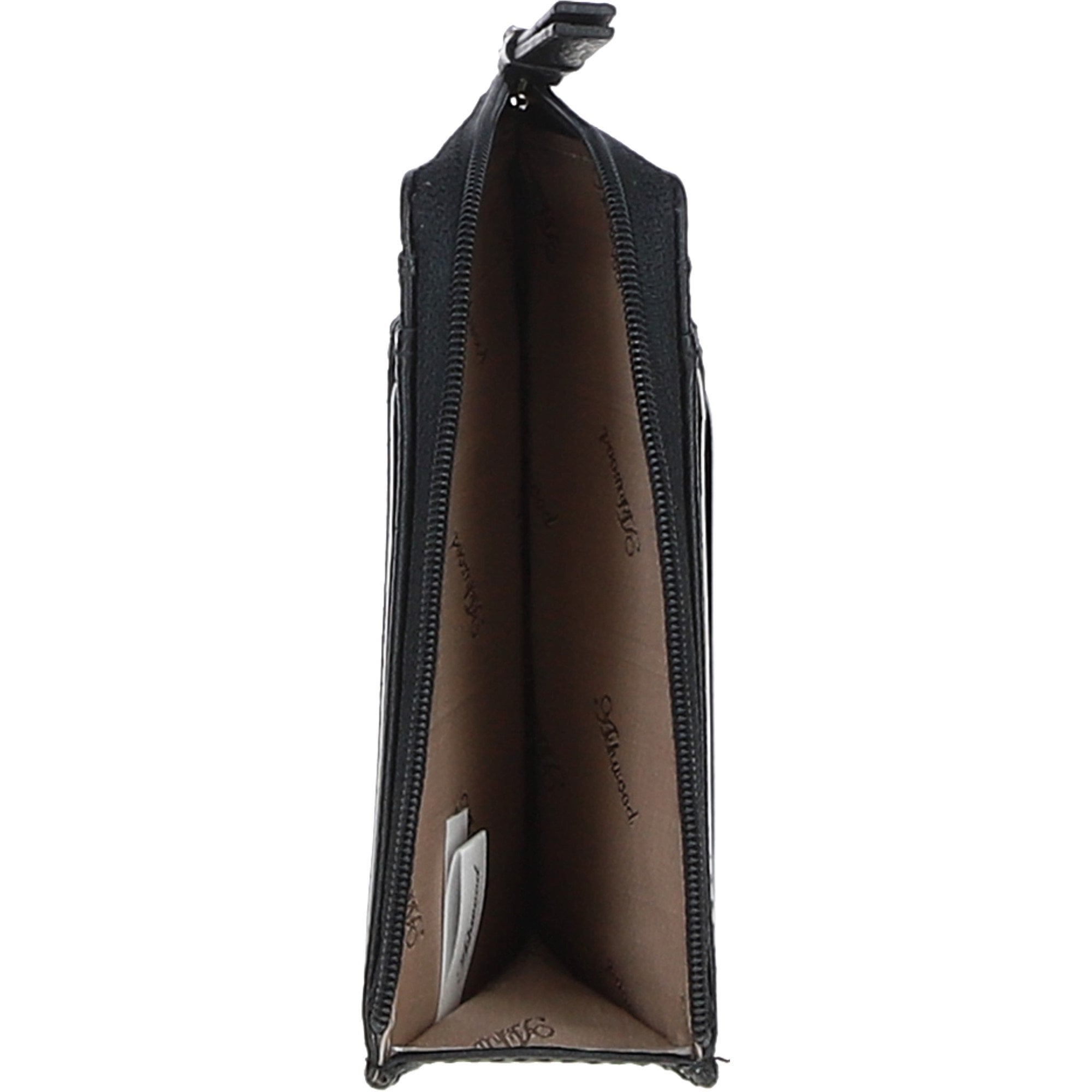 Ashwood Leather RFID Protected Purse with Zip Pocket Black: 31800