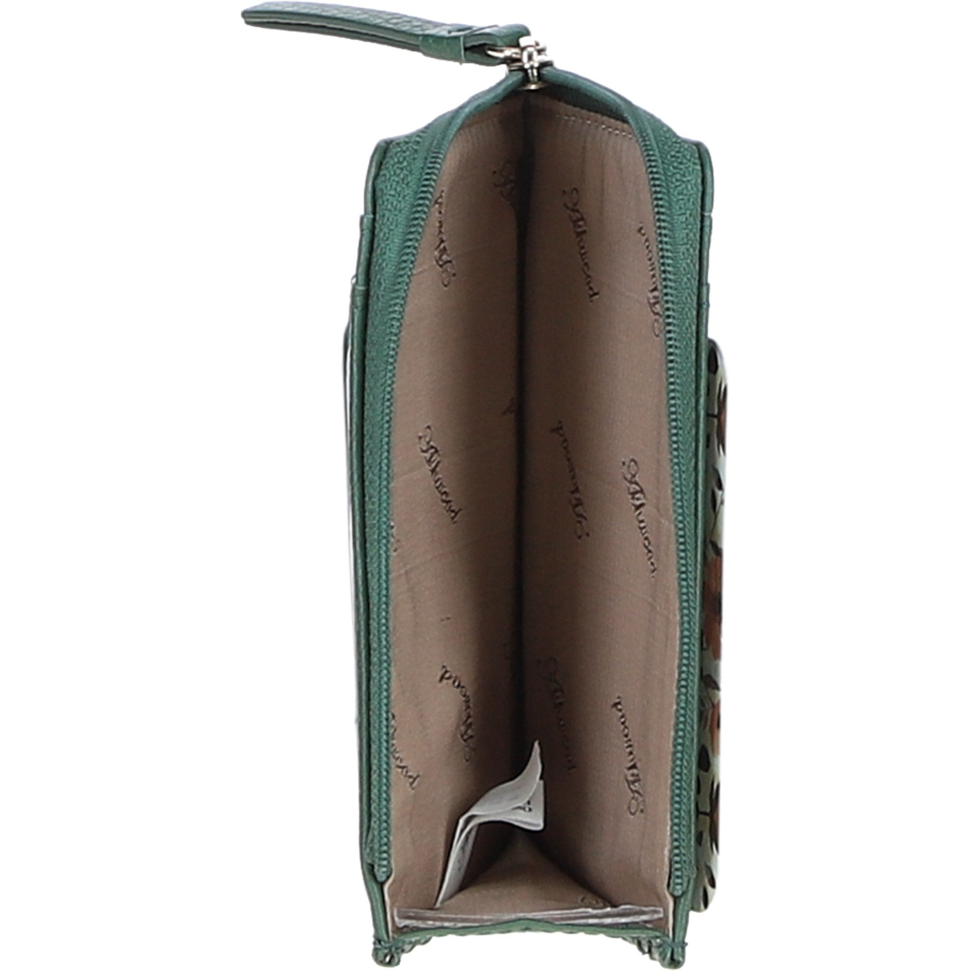 Ashwood Leather RFID Protected Purse with Zip Pocket Black Forest: 31800