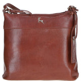 Stylish Ashwood Leather Crossbody Bag Cognac: Ava