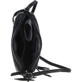 Compact Leather Shoulder & Crossbody Bag Black: Cork