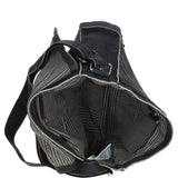 Men's Leather Messenger Bag Black: 8353