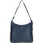 Chic Leather Shoulder Bag & Secure Zip Closure Navy: Antrim
