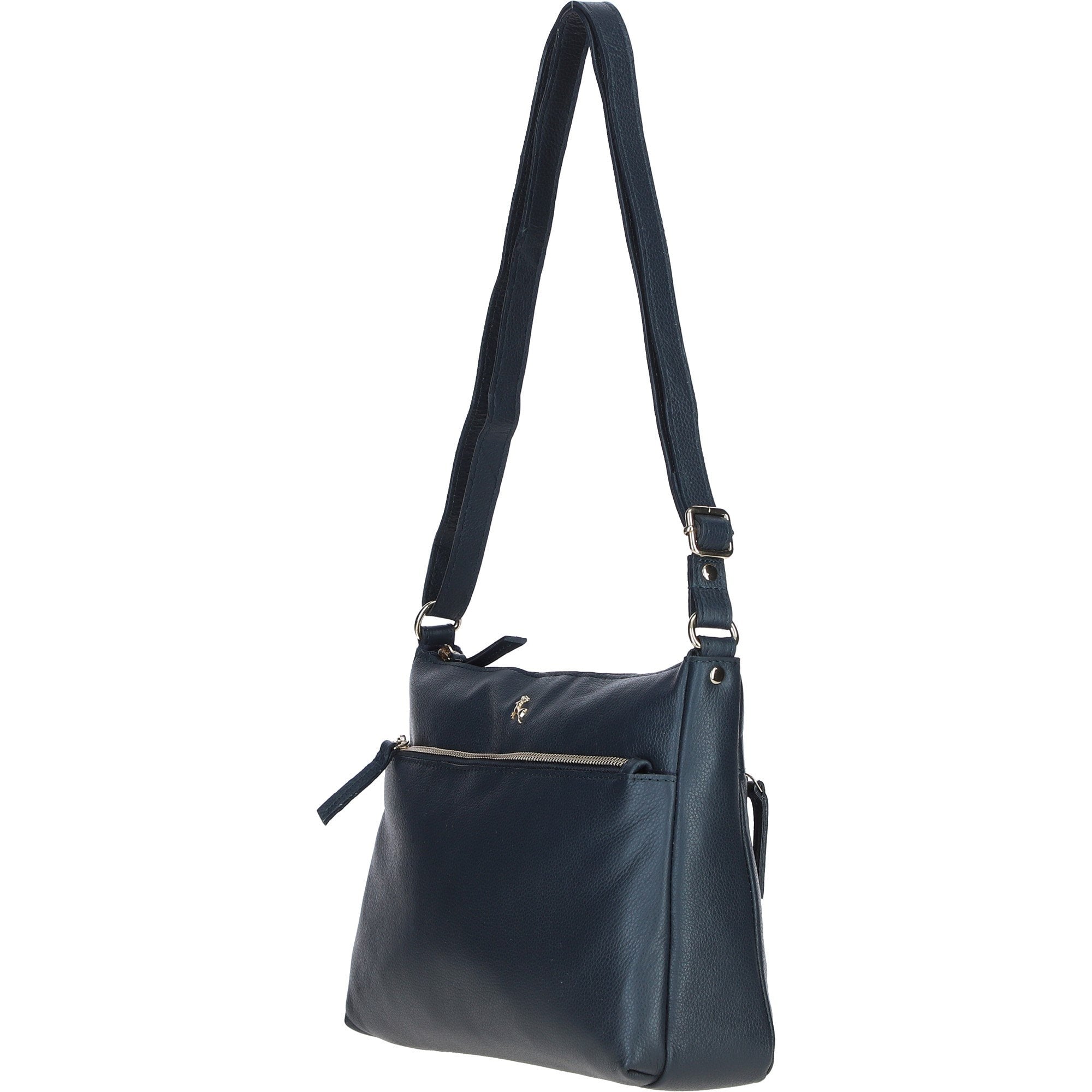 Ashwood Ladies Leather Shoulder Bag Navy: AJ2