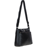 Ashwood Ladies Leather Shoulder Bag Black: AJ2