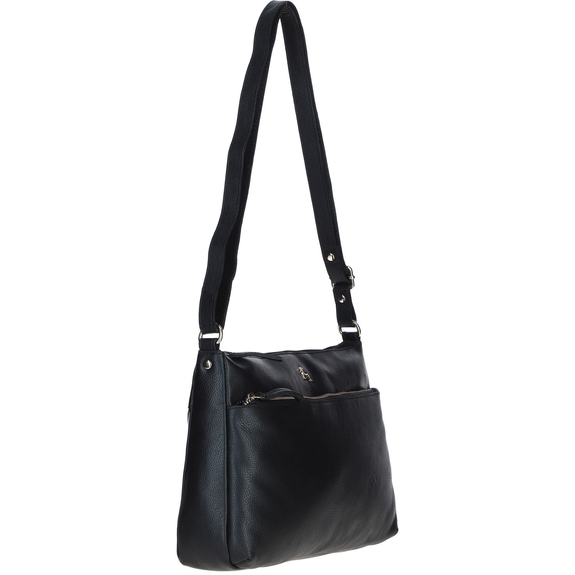 Ashwood Ladies Leather Shoulder Bag Black: AJ2