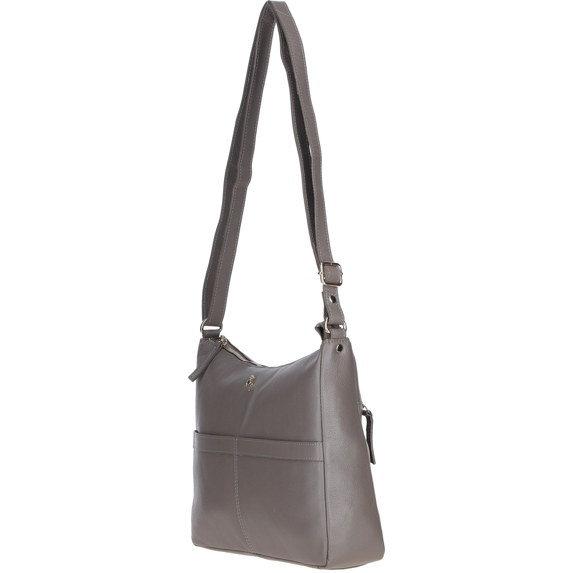 Ashwood Ladies Leather Shoulder Bag Taupe: AJ4