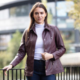 Ashwood Leather Women’s Casual Jacket Oxblood