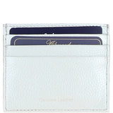 Leather Card Holder & Key Ring Gift Set Silver :slg-31342