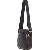 Ashwood Leather Men's Cross Body Bag Brown: PL-43