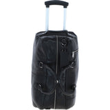 Luxurious Leather Wheeled Duffle Bag Black: pl-50