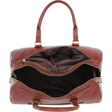 Luxury Leather Duffle Bag with Detachable Strap Tan: pl-47
