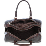 Luxury Leather Duffle Bag with Detachable Strap Brown: pl-47