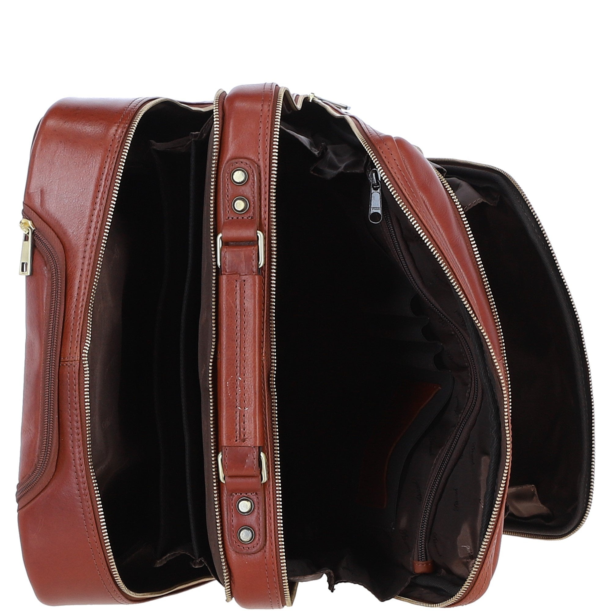 Ashwood Leather Business Trolley Bag Tan: PL-51