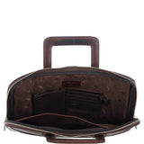 Ashwood Leather Mens Laptop Handle Bag Brown: PL-45