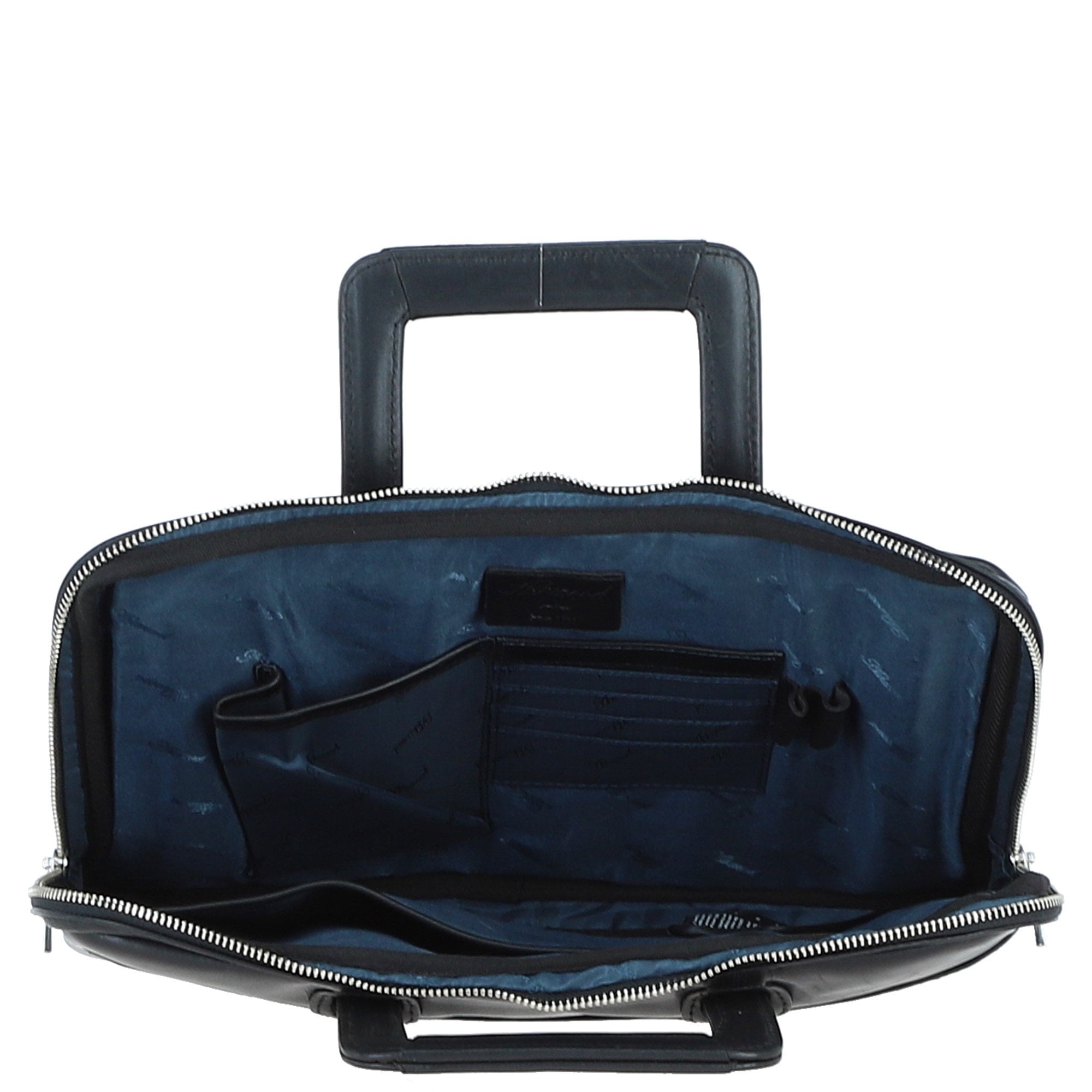Ashwood Leather Mens Laptop Handle Bag Black: PL-45