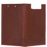 Ashwood Leather Clip Pad Folder Tan: PL-40