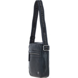 Brampton Leather Men's Crossbody Bag Black: 64405