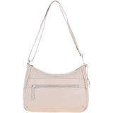 Leather Shoulder Bag with Zip & Magnetic Pocket Mushroom: Meath