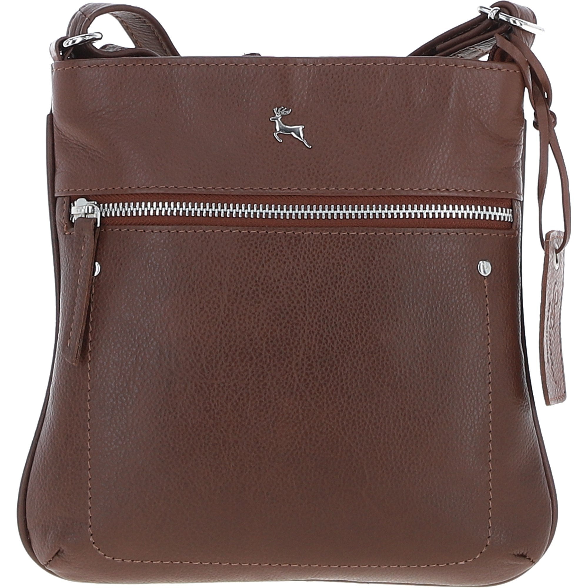 Ashwood Women's Leather Shoulder Bag Cognac: Edinburgh