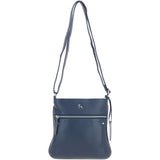 Ashwood Women's Leather Shoulder Bag Navy: Edinburgh
