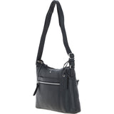 Ashwood Leather Ladies Essential Crossbody Bag Black: MI-09