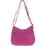 Ashwood Leather Ladies Hobo Shoulder Bag Berry: Shannon
