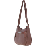 Ashwood Leather Ladies Hobo Shoulder Bag Cognac: Shannon