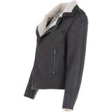 Ashwood Faux Fur Biker Style Jacket Brown: Jan