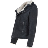 Ashwood Faux Fur Biker Style Jacket Black: Jan