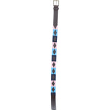 Ashwood Leather Multicolored Handmade Belt Pink: POF-21