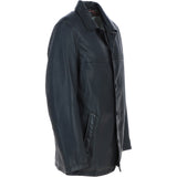 Trapper Lamb Leather Brando Collared Jacket Black: Box