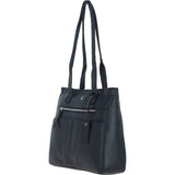 Sleek & Spacious Shoulder Bag Black: London