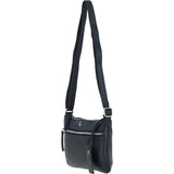 Ashwood Leather Crossbody Bag Black: Swansea