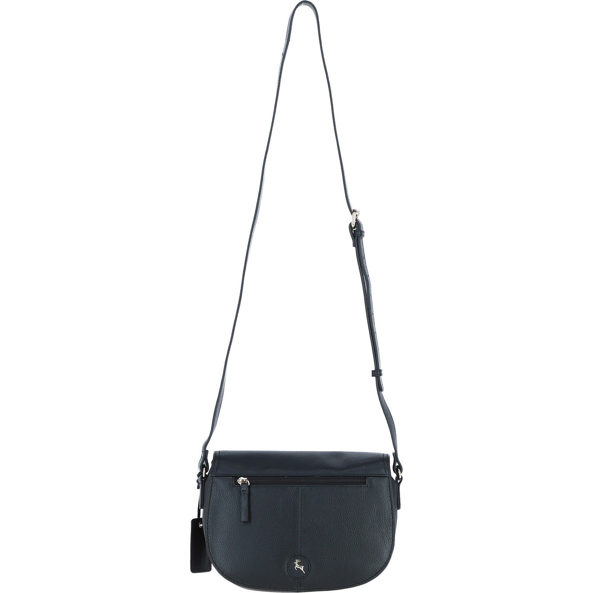 Ashwood Leather Crossbody Bag with Twist Lock Black: 64787