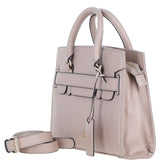 Ashwood Leather Handbag with Detachable Crossbody Strap Beige: 64747