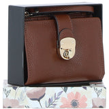 Ashwood Small Ladies Leather Purse 2 Tone Tan: 32047