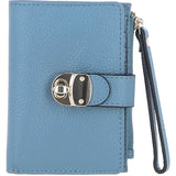 Ashwood Small Ladies Leather Purse Denim: 32047