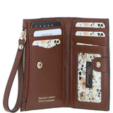 Ashwood Elegant Ladies' Small Leather Purse 2 Tone Tan: 32056