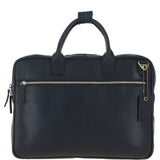 Medium Luxury Leather Ipad Work Bag Black: K-46