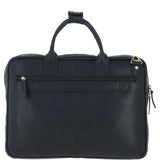 Medium Luxury Leather Ipad Work Bag Black: K-46