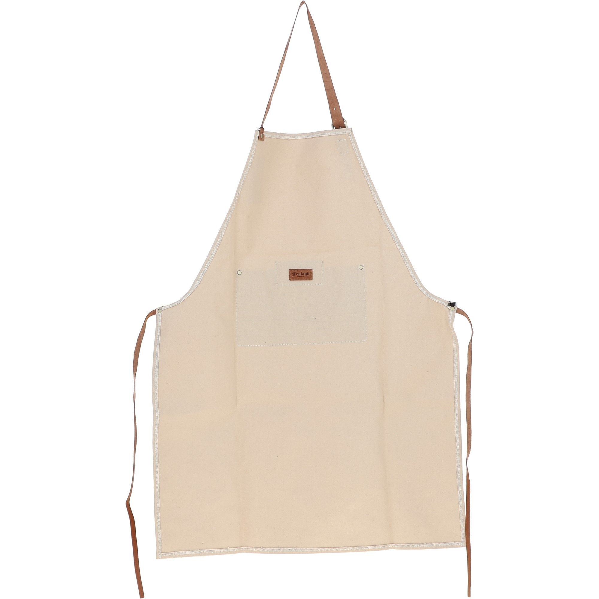 Fenland Canvas & Leather Apron Tan/cream: FEN-760